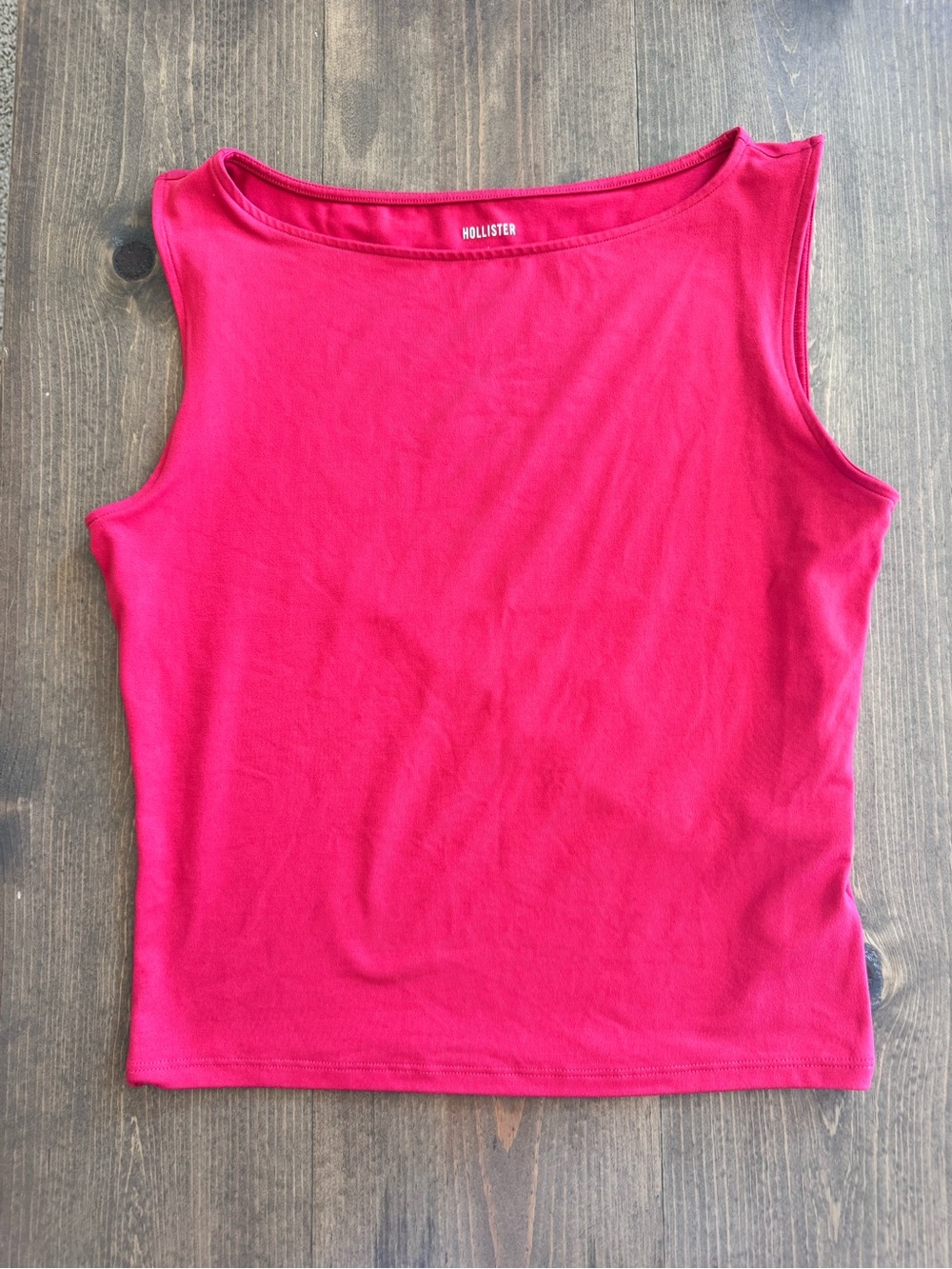 Hollister Red Sleeveless Tank Top Large